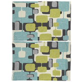 Kate McEnroe New York Mid Century Modern Pillowcase, Retro Abstract Aqua Green MCM BeddingPillowcases1250