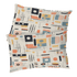 Kate McEnroe New York Mid Century Modern Pillowcase, Retro Geometric Abstract BeddingPillowcases1250