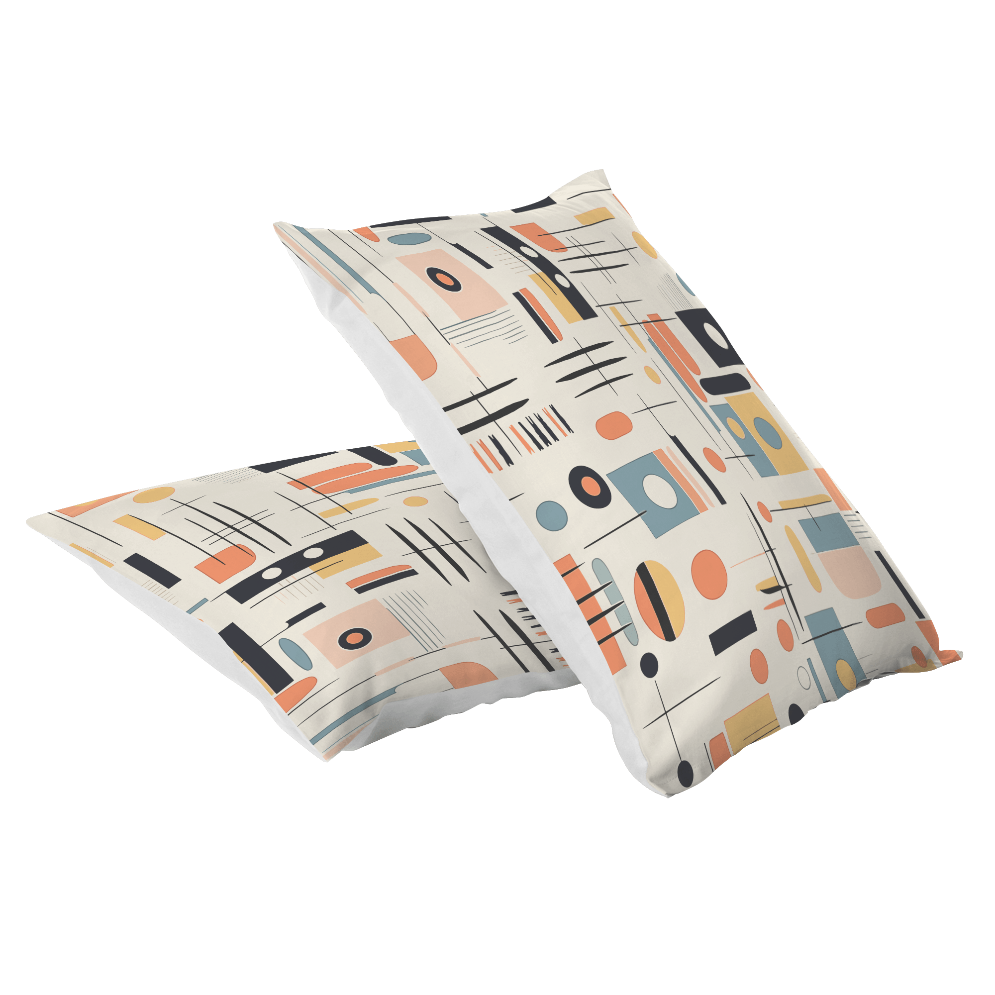 Kate McEnroe New York Mid Century Modern Pillowcase, Retro Geometric Abstract BeddingPillowcases1250