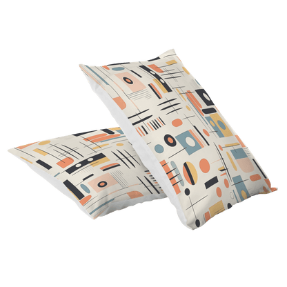 Kate McEnroe New York Mid Century Modern Pillowcase, Retro Geometric Abstract BeddingPillowcases1250