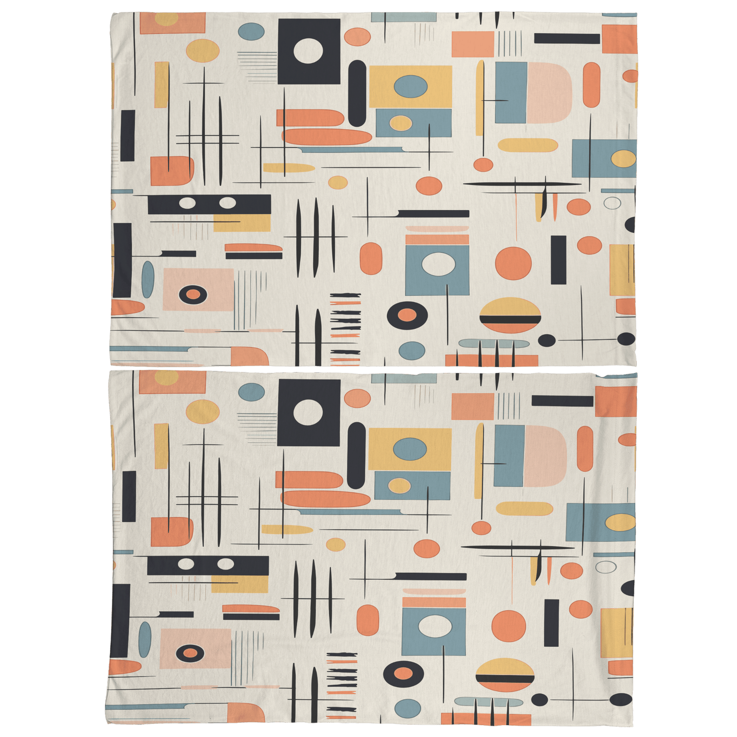 Kate McEnroe New York Mid Century Modern Pillowcase, Retro Geometric Abstract BeddingPillowcases1250
