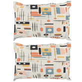 Kate McEnroe New York Mid Century Modern Pillowcase, Retro Geometric Abstract BeddingPillowcases1250