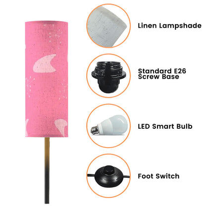 Kate McEnroe New York Mid Century Modern Pink Slim Floor Lamp, Retro 50s Boomerang LightingSlim Floor LampsAiLJay4jrM