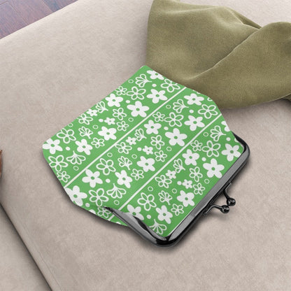 Kate McEnroe New York Mid Century Modern Pyrex Inspired Retro Daisy Floral Kisslock Coin PurseCoin Pursesc5jshvvyhe