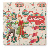Kate McEnroe New York Mid Century Modern Retro 50s Christmas CoastersCoasters7021
