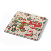 Kate McEnroe New York Mid Century Modern Retro 50s Christmas CoastersCoasters7021