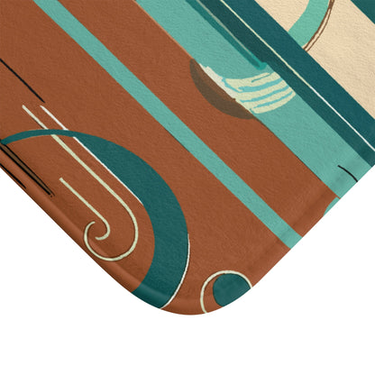 Kate McEnroe New York Mid Century Modern Retro 50s Geometric Orbs Bath MatBath Mats21946570462390426164