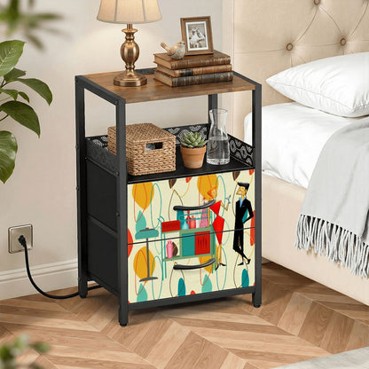 Kate McEnroe New York Mid Century Modern Retro 50s Kitschy Cocktail Party NightstandNightStandsZhBc611RSZ