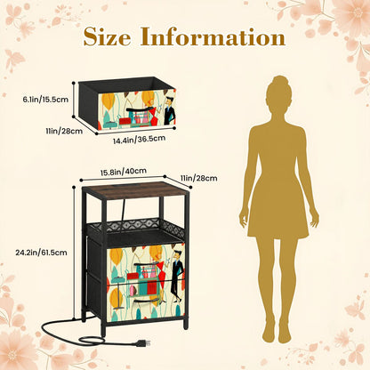 Kate McEnroe New York Mid Century Modern Retro 50s Kitschy Cocktail Party NightstandNightStandsZhBc611RSZ