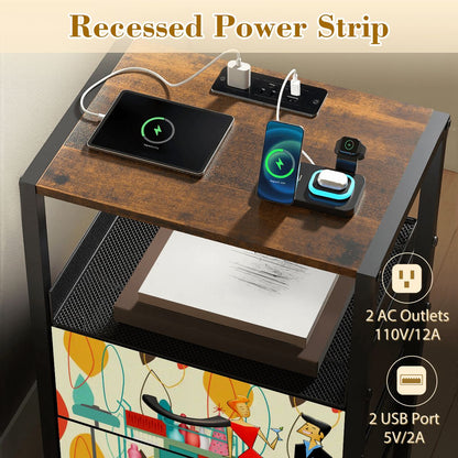 Kate McEnroe New York Mid Century Modern Retro 50s Kitschy Cocktail Party NightstandNightStandsZhBc611RSZ