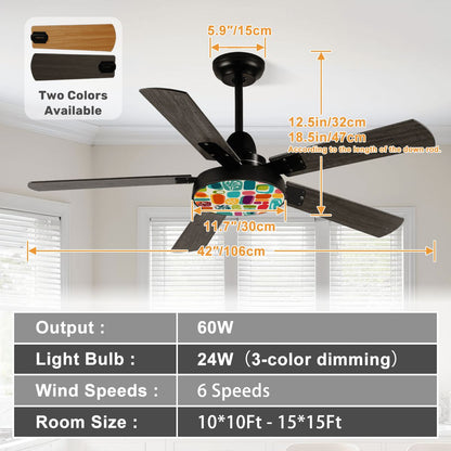 Kate McEnroe New York Mid Century Modern Retro 60s Amoeba Reversible Ceiling Fan with LightCeiling FansgYu2i4x7EG