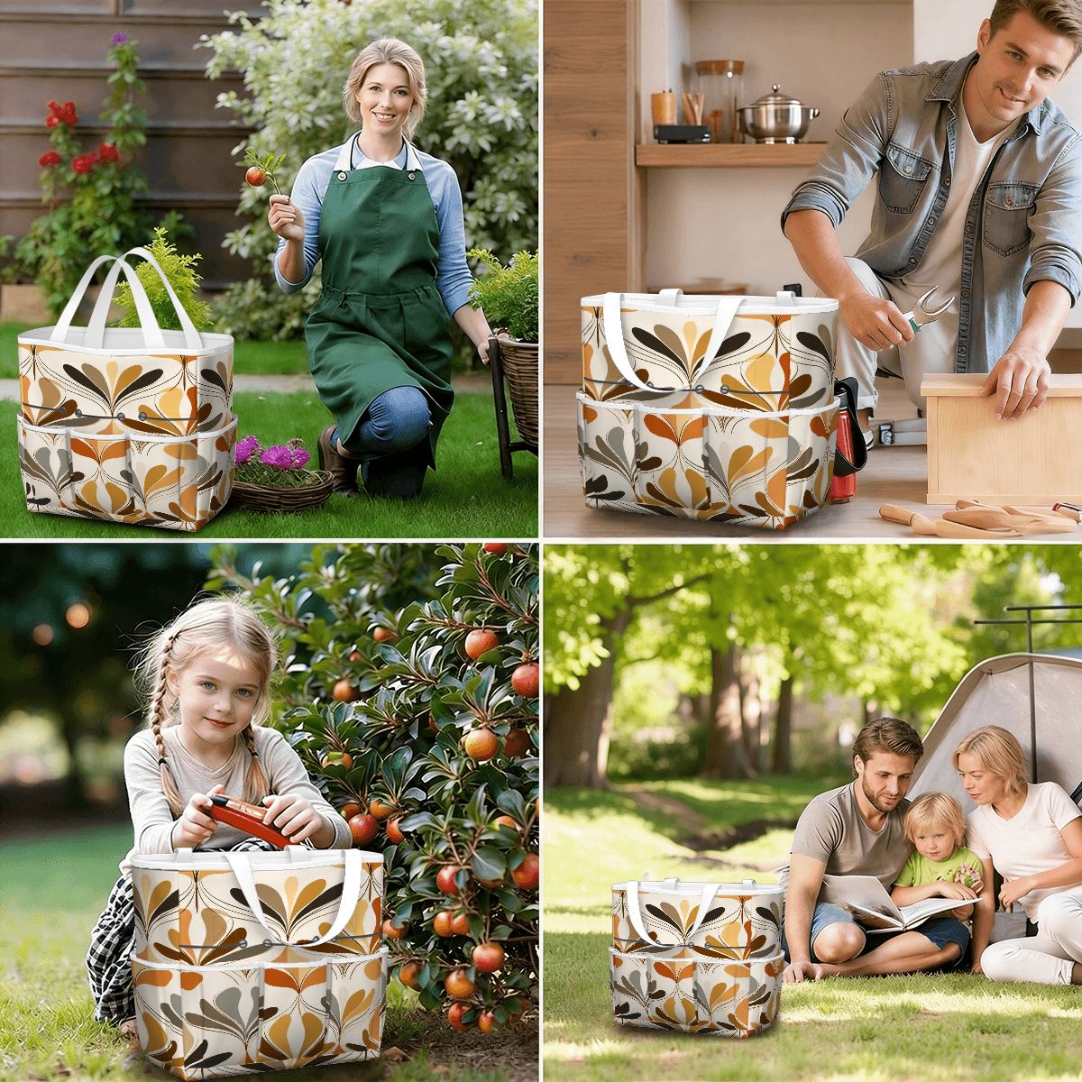 Kate McEnroe New York Mid Century Modern Retro 70s Mod Floral Garden Tool BagGarden Tool Bag4fvaOrQx5V