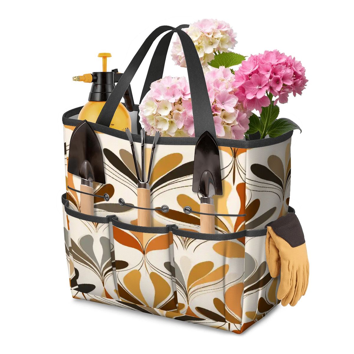 Kate McEnroe New York Mid Century Modern Retro 70s Mod Floral Garden Tool BagGarden Tool Bag7YtEZYykk0