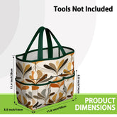 Kate McEnroe New York Mid Century Modern Retro 70s Mod Floral Garden Tool BagGarden Tool BaglsK2OT7mGm