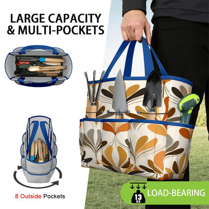 Kate McEnroe New York Mid Century Modern Retro 70s Mod Floral Garden Tool BagGarden Tool BaglsK2OT7mGm