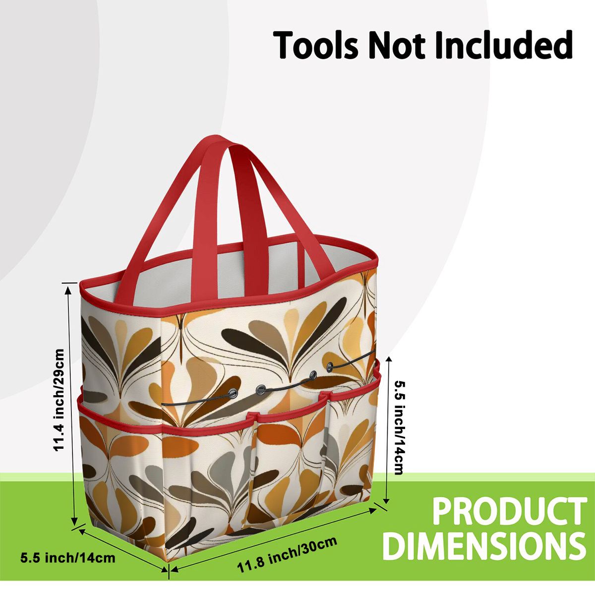 Kate McEnroe New York Mid Century Modern Retro 70s Mod Floral Garden Tool BagGarden Tool BaglsK2OT7mGm