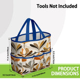 Kate McEnroe New York Mid Century Modern Retro 70s Mod Floral Garden Tool BagGarden Tool BaglsK2OT7mGm