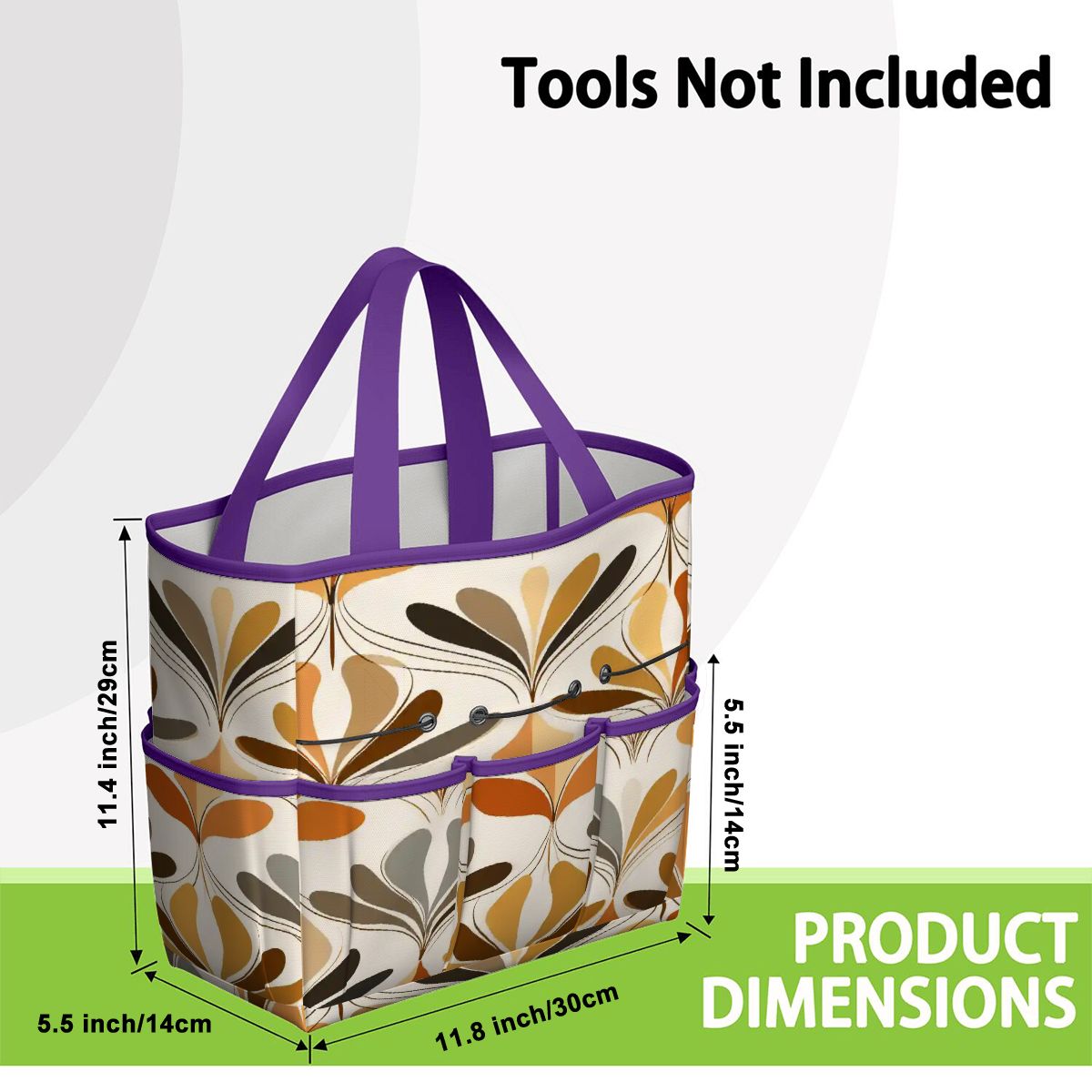 Kate McEnroe New York Mid Century Modern Retro 70s Mod Floral Garden Tool BagGarden Tool BaglsK2OT7mGm