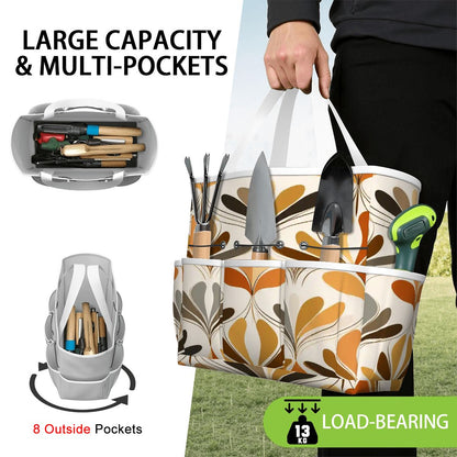Kate McEnroe New York Mid Century Modern Retro 70s Mod Floral Garden Tool BagGarden Tool BaglsK2OT7mGm
