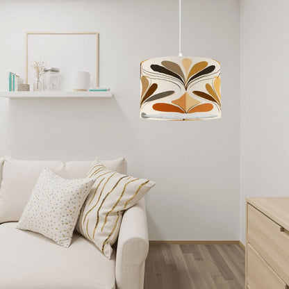 Kate McEnroe New York Mid Century Modern Retro 70s Mod Floral Plug In Swag LampPendant LightsaAWE0IGshs