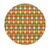 Kate McEnroe New York Mid Century Modern Retro 70s Mod Teardrop Orange Aqua Area RugRugs