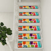 Kate McEnroe New York Mid Century Modern Retro Abstract Geometric Amoeba Non - Slip Stair TreadsStair TreadshLinb2zX6b