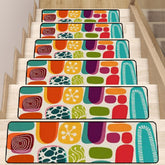 Kate McEnroe New York Mid Century Modern Retro Abstract Geometric Amoeba Non - Slip Stair TreadsStair TreadshLinb2zX6b