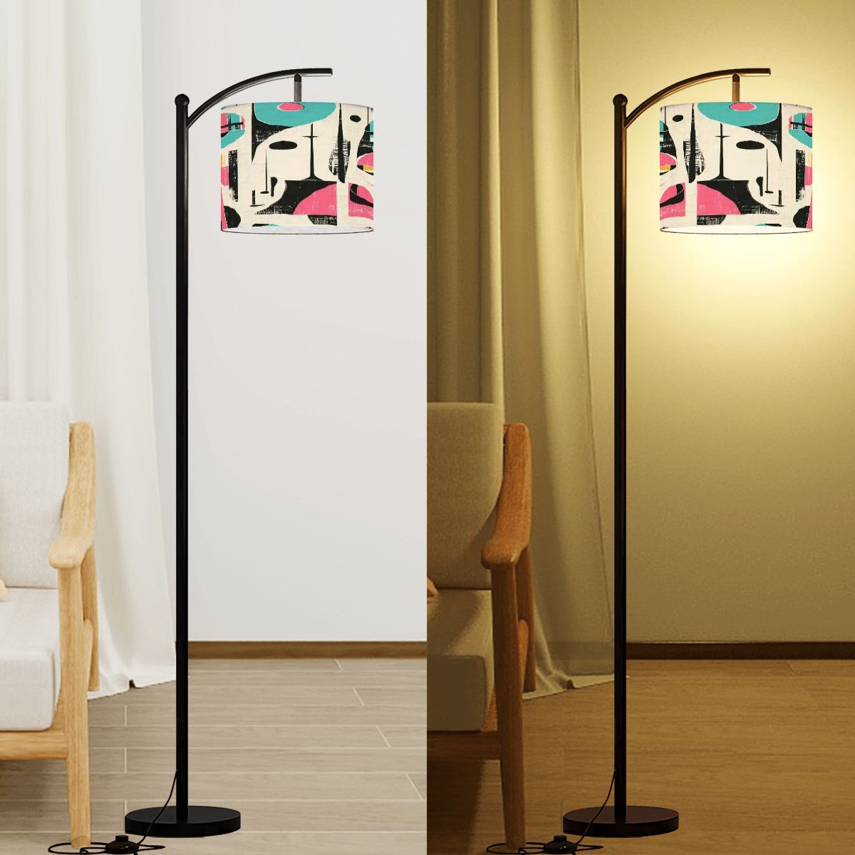 Kate McEnroe New York Mid Century Modern Retro Abstract Lamp ShadeLamp ShadesIB8SJaJvhz