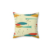 Kate McEnroe New York Mid Century Modern Retro Abstract Ovals 1950s Throw PillowThrow Pillows16486491927715107904