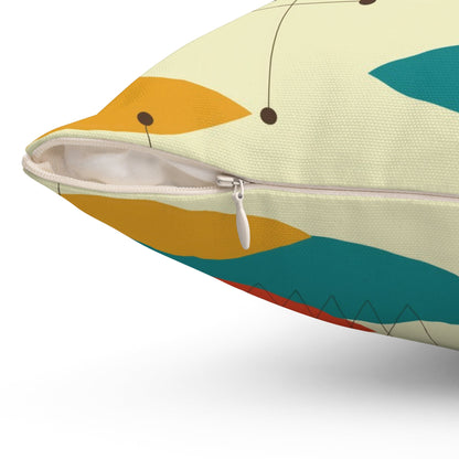 Kate McEnroe New York Mid Century Modern Retro Abstract Ovals 1950s Throw PillowThrow Pillows16486491927715107904