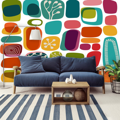 Kate McEnroe New York Mid Century Modern Retro Amoeba Wall Mural KM2942024Wall Mural121138