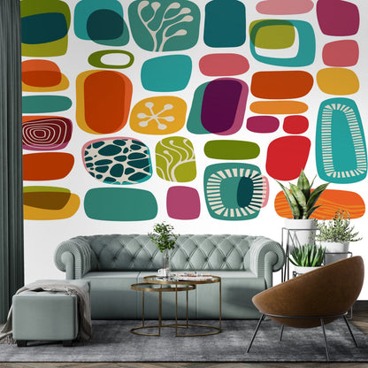 Kate McEnroe New York Mid Century Modern Retro Amoeba Wall Mural KM2942024Wall Mural121145