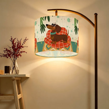 Kate McEnroe New York Mid Century Modern Retro Atomic Doxie Dachshund Dog Lamp ShadeLamp Shadesv3fJq3RjYv