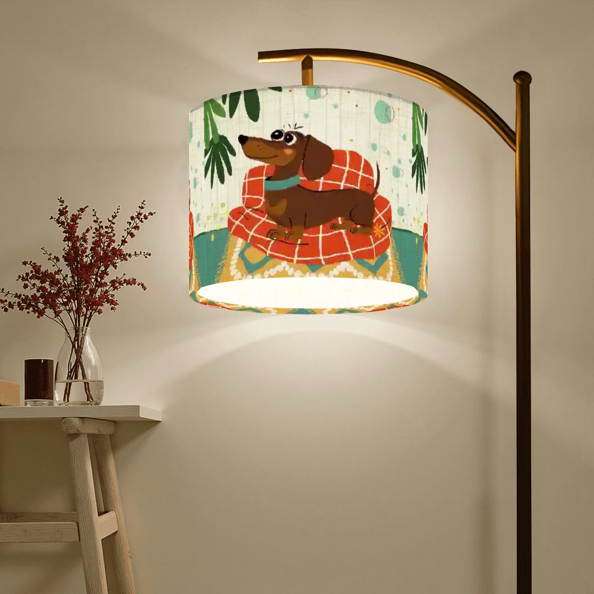 Kate McEnroe New York Mid Century Modern Retro Atomic Doxie Dog Arc Floor LampArc Floor LampsqrfM31AqmH