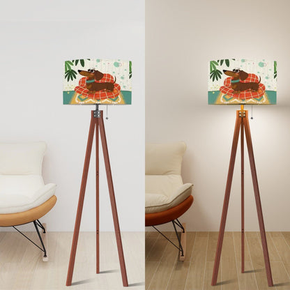 Kate McEnroe New York Mid Century Modern Retro Atomic Doxie Dog Drum Lamp ShadeLamp ShadesBVzQWJhDfP