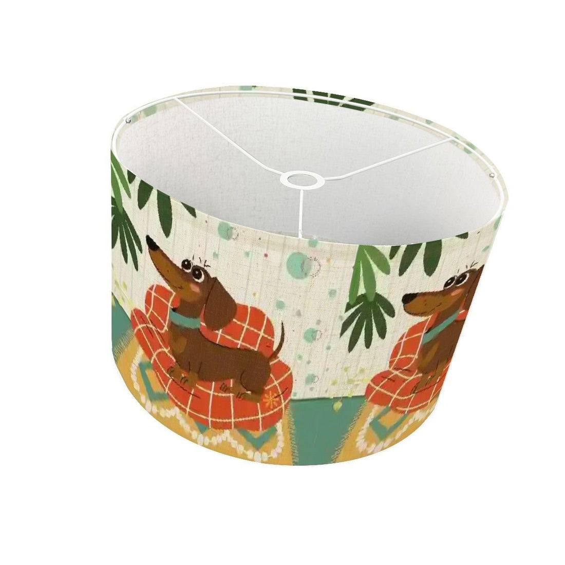 Kate McEnroe New York Mid Century Modern Retro Atomic Doxie Dog Drum Lamp ShadeLamp ShadesBVzQWJhDfP