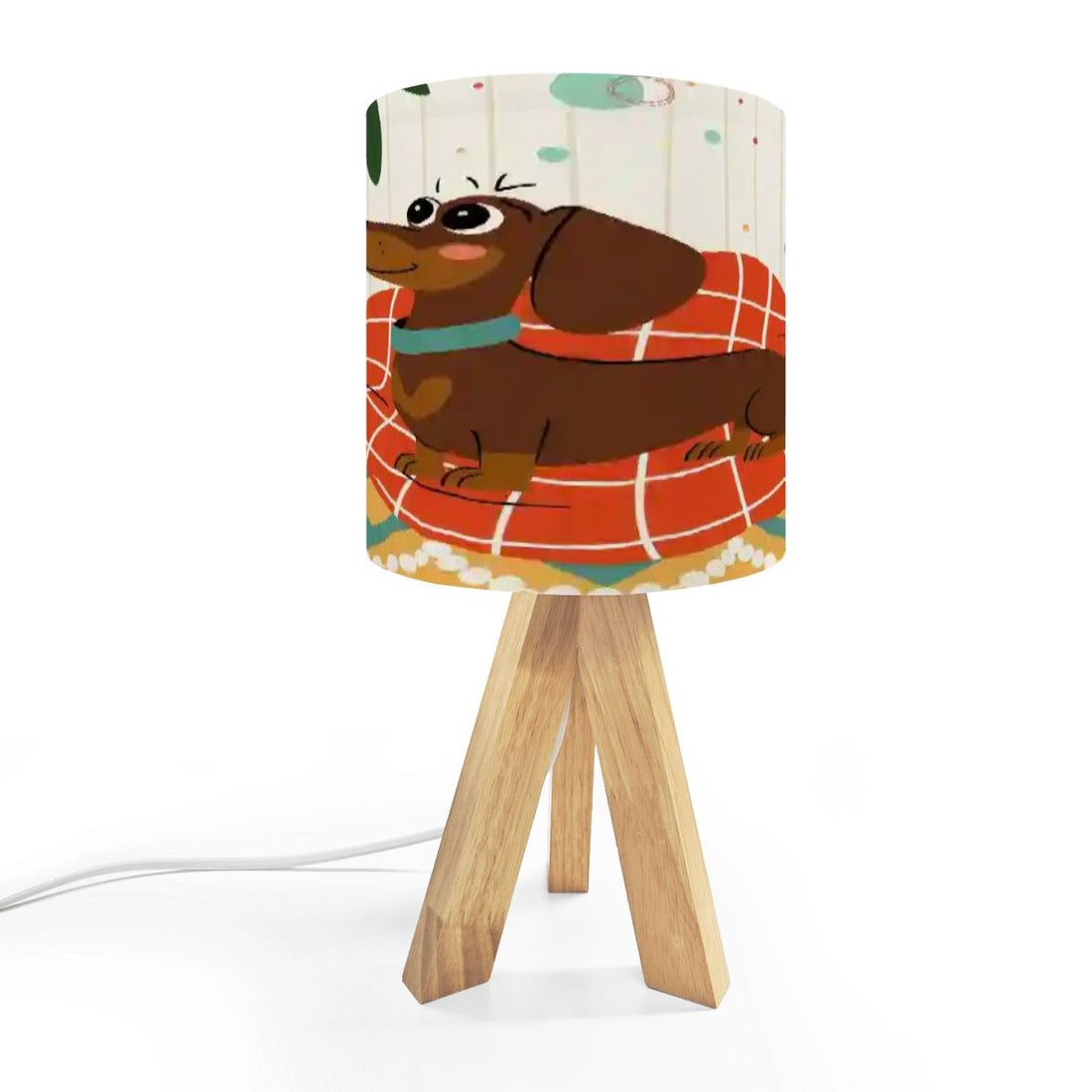 Kate McEnroe New York Mid Century Modern Retro Atomic Doxie Dog Tripod Table LampTable LampsLBAvhta9eB