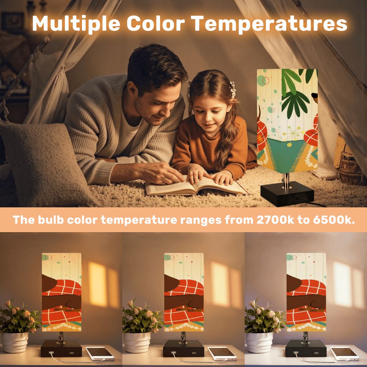 Kate McEnroe New York Mid Century Modern Retro Atomic Doxie Dog USB Charging Table LampTable Lampsxf0zyt0Opz