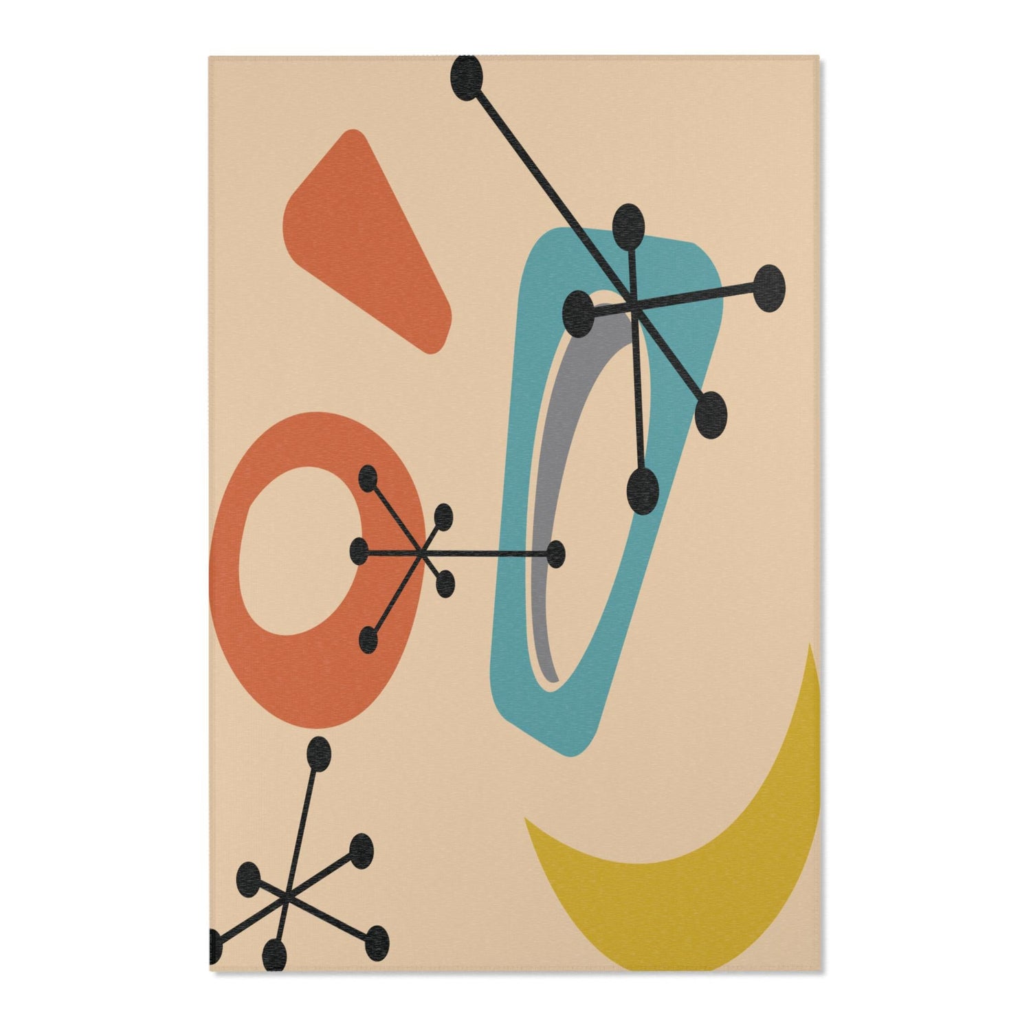 Kate McEnroe New York Mid Century Modern Retro Atomic Starburst Area RugsRugs32125016567438246476