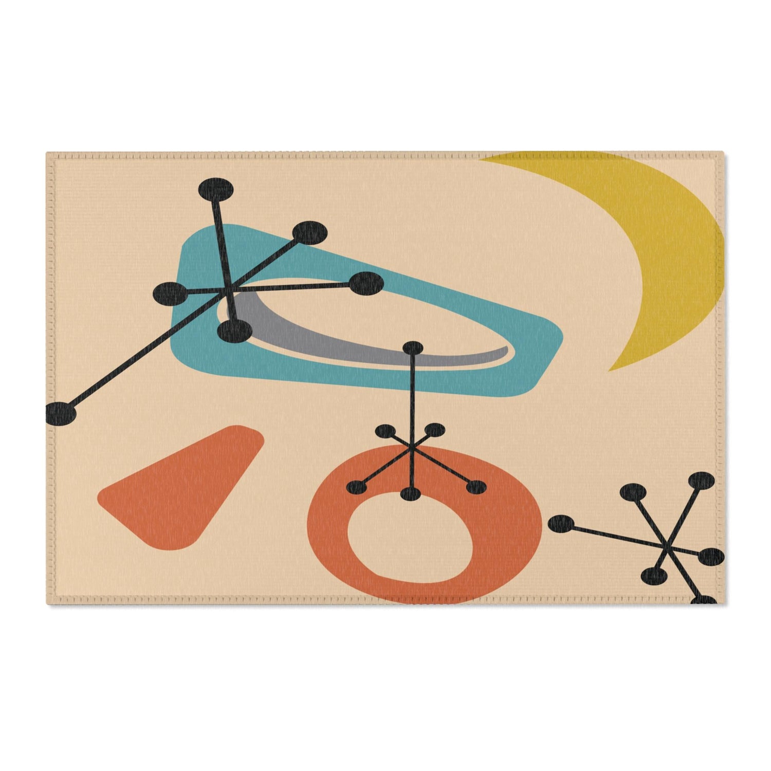 Kate McEnroe New York Mid Century Modern Retro Atomic Starburst Area RugsRugs32125016567438246476