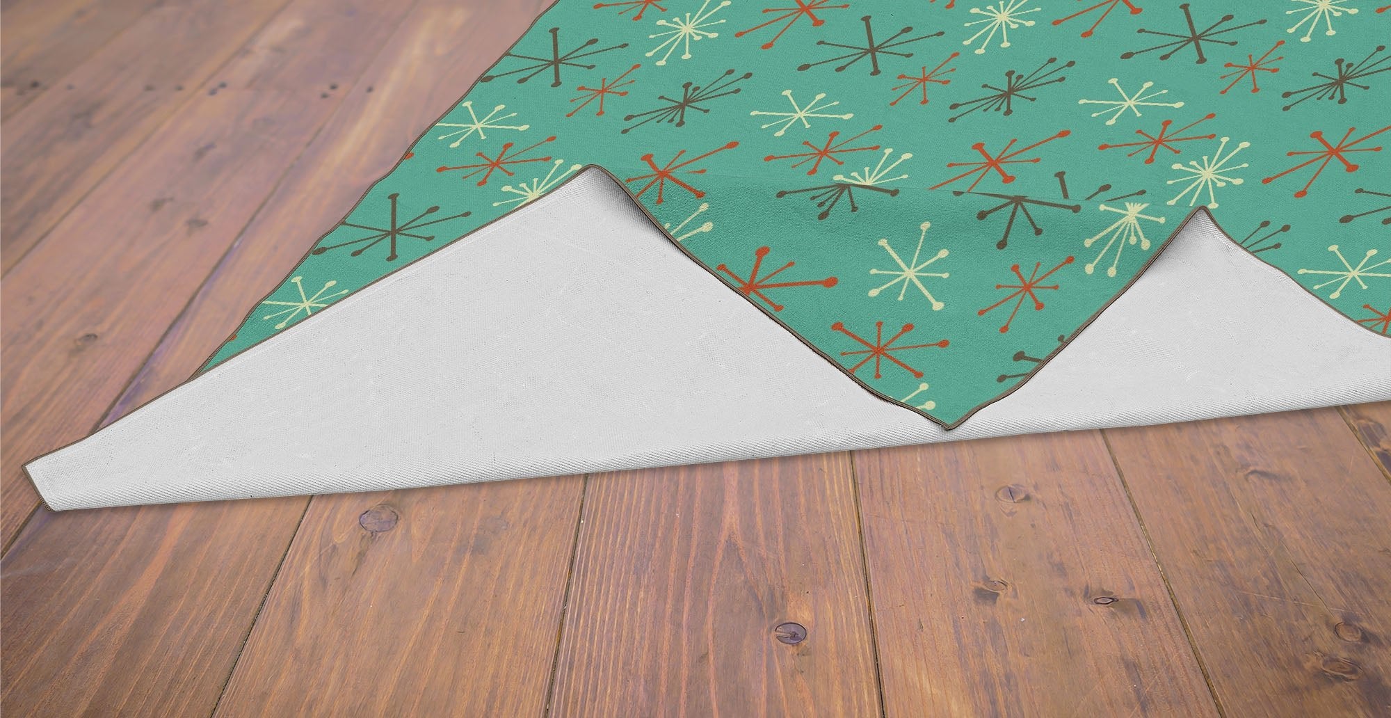 Kate McEnroe New York Mid Century Modern Retro Atomic Starburst Indoor Area RugRugs