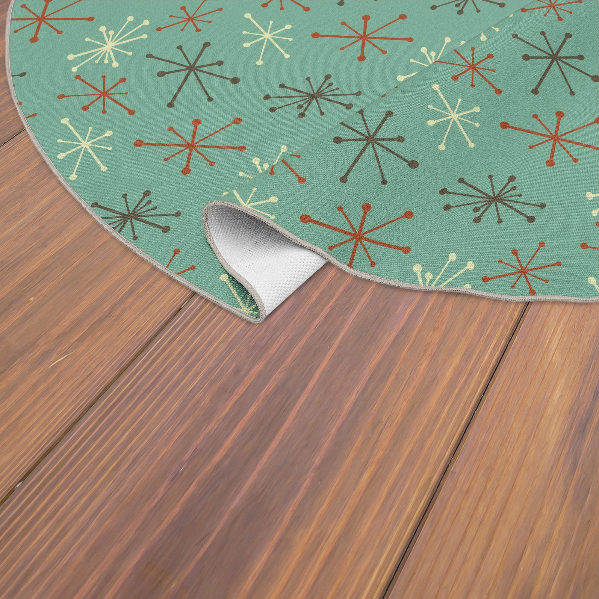 Kate McEnroe New York Mid Century Modern Retro Atomic Starburst Indoor Area RugRugs