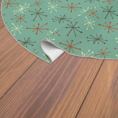 Kate McEnroe New York Mid Century Modern Retro Atomic Starburst Indoor Area RugRugs