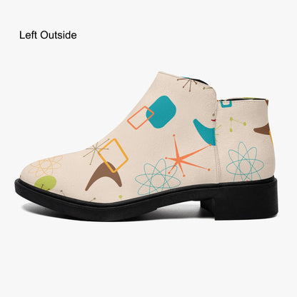 Kate McEnroe New York Mid Century Modern Retro Boomerang Starburst Ankle BootsAnkle Bootskrq5luqs_001