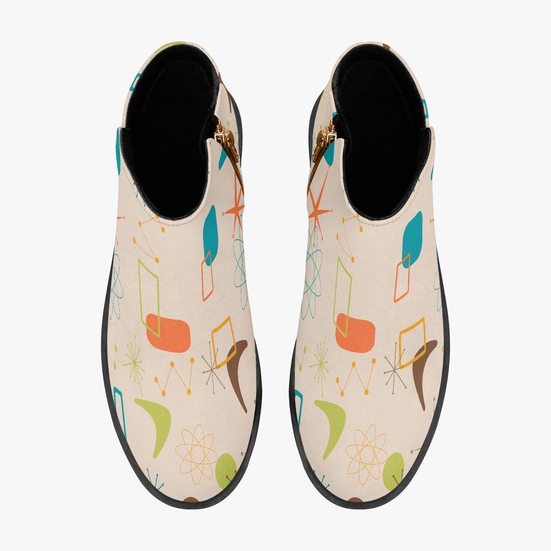 Kate McEnroe New York Mid Century Modern Retro Boomerang Starburst Ankle BootsAnkle Bootskrq5luqs_001