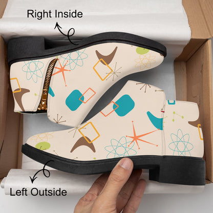 Kate McEnroe New York Mid Century Modern Retro Boomerang Starburst Ankle BootsAnkle Bootskrq5luqs_001
