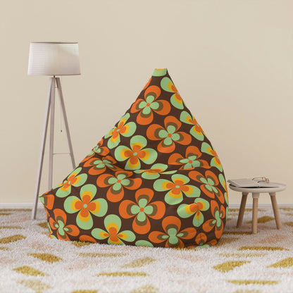 Kate McEnroe New York Mid Century Modern Retro Daisy Floral Bean Bag Chair Cover Bean Bag Chair Covers 38" × 42" × 29" / Without insert 32145167885072189389
