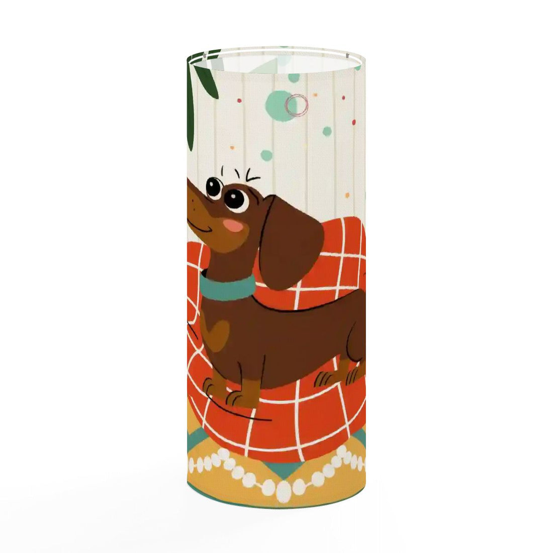 Kate McEnroe New York Mid Century Modern Retro Doxie Dachshund Atomic Dog Slim Lamp ShadeLamp ShadesDmImc2nzmc
