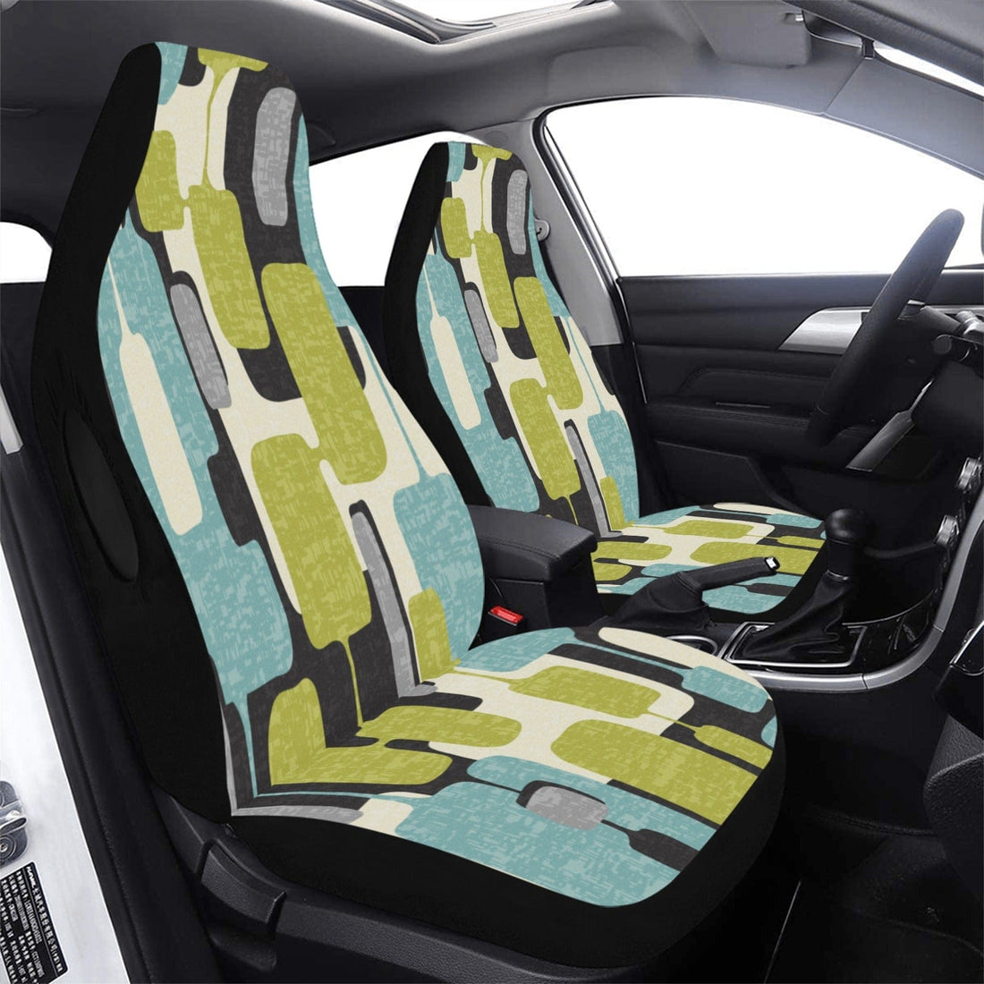 Kate McEnroe New York Mid Century Modern Retro Geometric Abstract Car Seat CoversCar Seat CoversD2792848