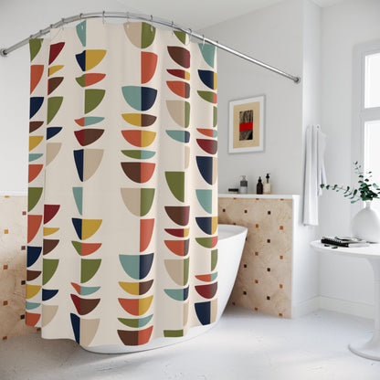 Kate McEnroe New York Mid Century Modern Retro Geometric Abstract MCM Shower CurtainShower Curtains30210610259491941243
